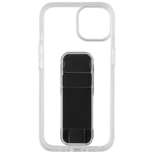 CLCKR Stand & Grip Series Hard Case for Apple iPhone 14 - Clear/Black Cell Phone - Cases, Covers & Skins Clckr    - Simple Cell Bulk Wholesale Pricing - USA Seller