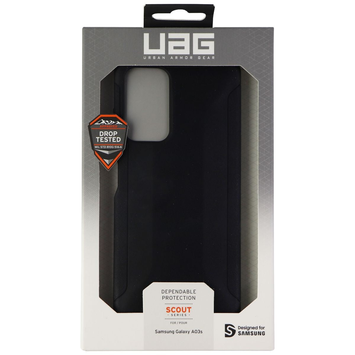 Urban Armor Gear Scout Series Flexible Case for Samsung Galaxy A03s - Black Cell Phone - Cases, Covers & Skins Urban Armor Gear - Simple Cell Bulk Wholesale Pricing - USA Seller