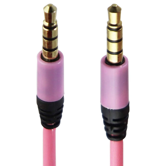 Universal 3.3-Foot (1m) Audio Aux Cable 3.5mm to 3.5mm - Pink Cell Phone - Cables & Adapters Unbranded - Simple Cell Bulk Wholesale Pricing - USA Seller