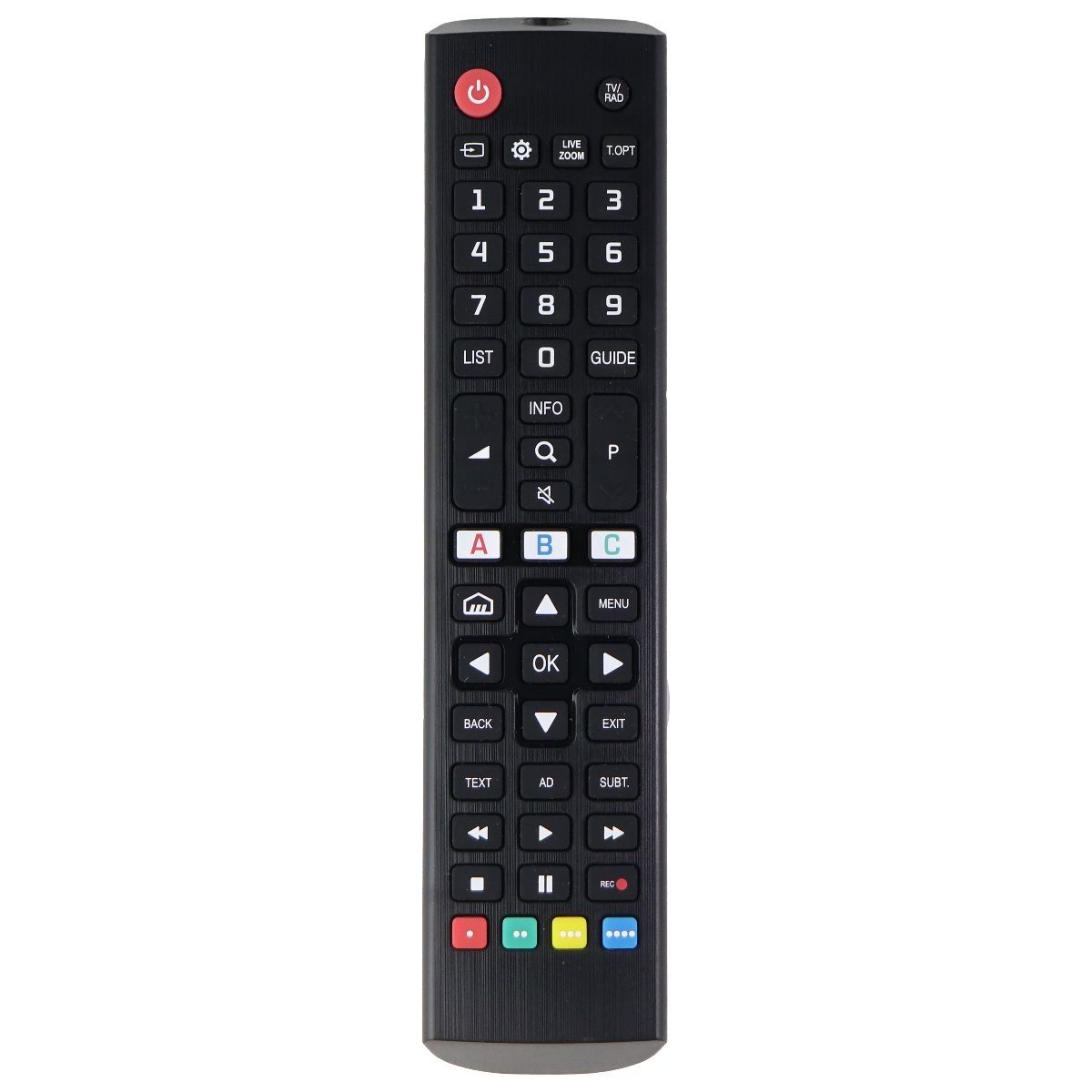 Insignia Remote Control (NS-RMTLG21) for Select Insignia TVs - Black TV, Video & Audio Accessories - Remote Controls Insignia - Simple Cell Bulk Wholesale Pricing - USA Seller