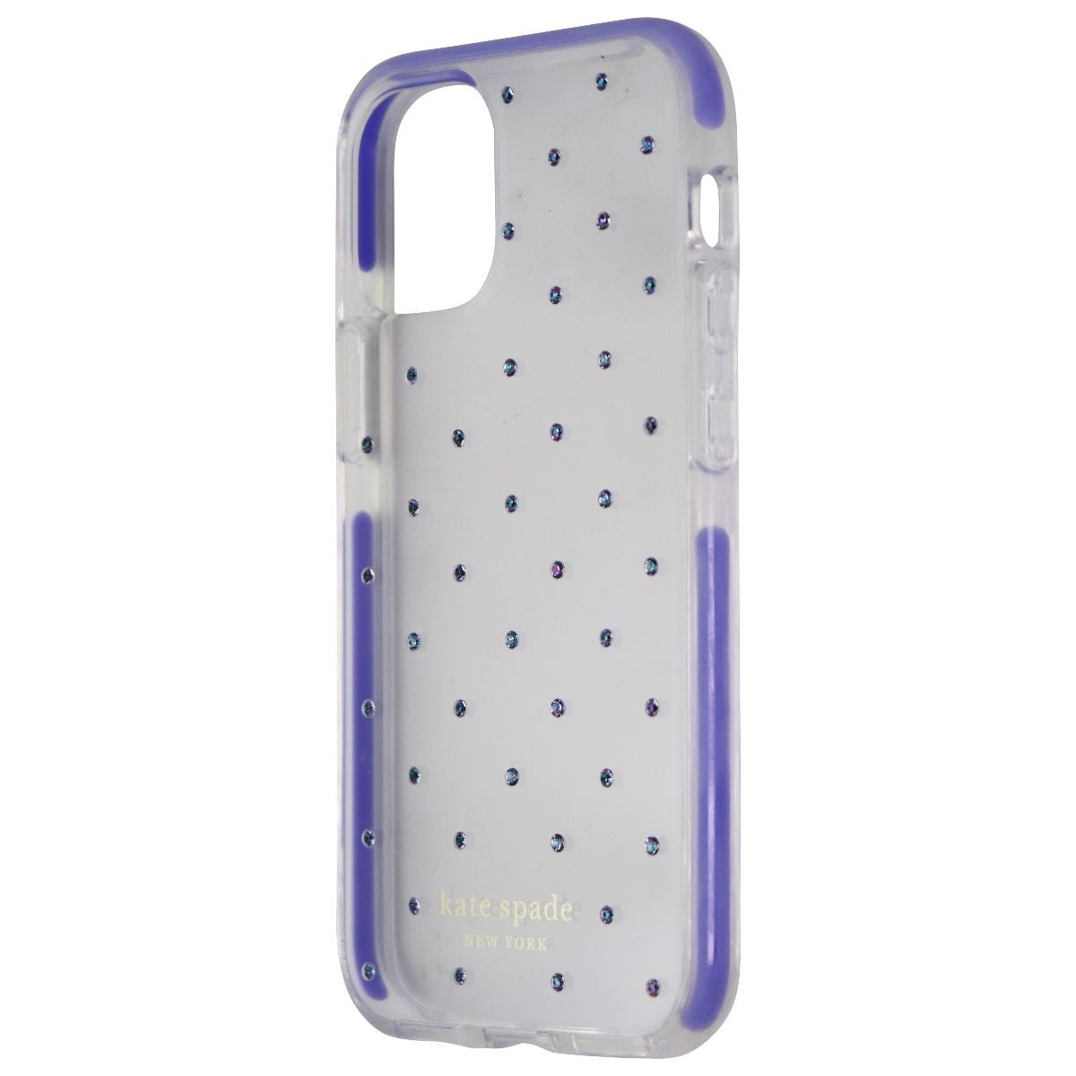 Kate Spade Defensive Hardshell Case for iPhone 12 Mini - Pin Dot Gems / Lilac Cell Phone - Cases, Covers & Skins Kate Spade    - Simple Cell Bulk Wholesale Pricing - USA Seller