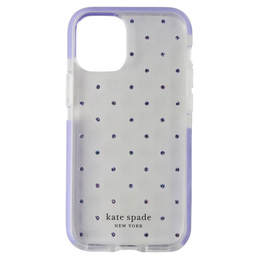 Kate Spade Defensive Hardshell Case for iPhone 12 Mini - Pin Dot Gems / Lilac Cell Phone - Cases, Covers & Skins Kate Spade    - Simple Cell Bulk Wholesale Pricing - USA Seller