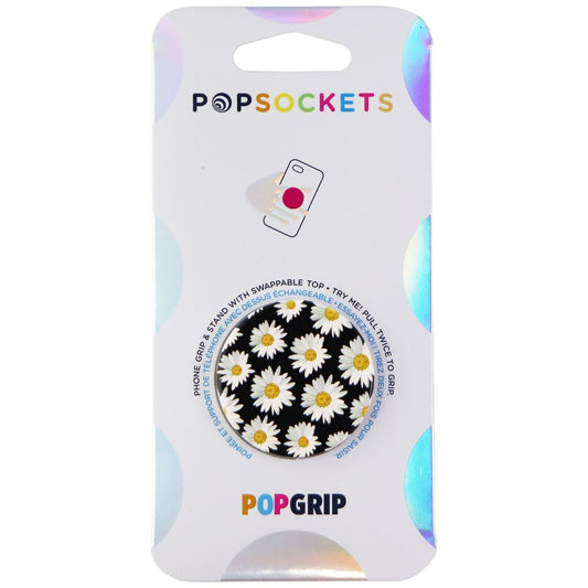 PopSockets: PopGrip Stand and Grip with a Swappable Top - Daisies / White Cell Phone - Mounts & Holders PopSockets - Simple Cell Bulk Wholesale Pricing - USA Seller