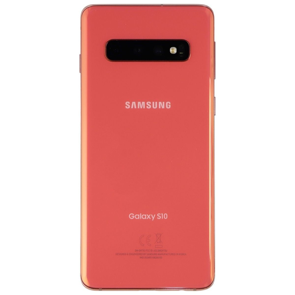 Samsung Galaxy S10 (6.1-in) Smartphone SM-G973U Unlocked - 128GB/Flamingo Pink Cell Phones & Smartphones Samsung - Simple Cell Bulk Wholesale Pricing - USA Seller