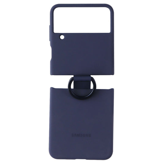 Samsung Silicone Cover with Ring for Samsung Galaxy Z Flip4 - Navy Cell Phone - Cases, Covers & Skins Samsung - Simple Cell Bulk Wholesale Pricing - USA Seller
