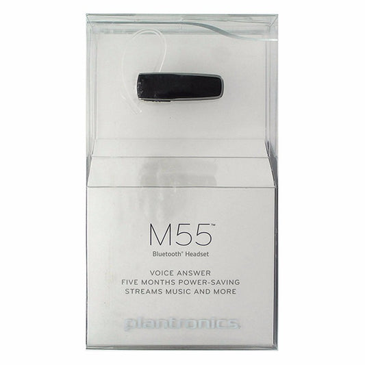 Plantronics M55 Universal Wireless Bluetooth Headset - Black Cell Phone - Headsets Plantronics - Simple Cell Bulk Wholesale Pricing - USA Seller