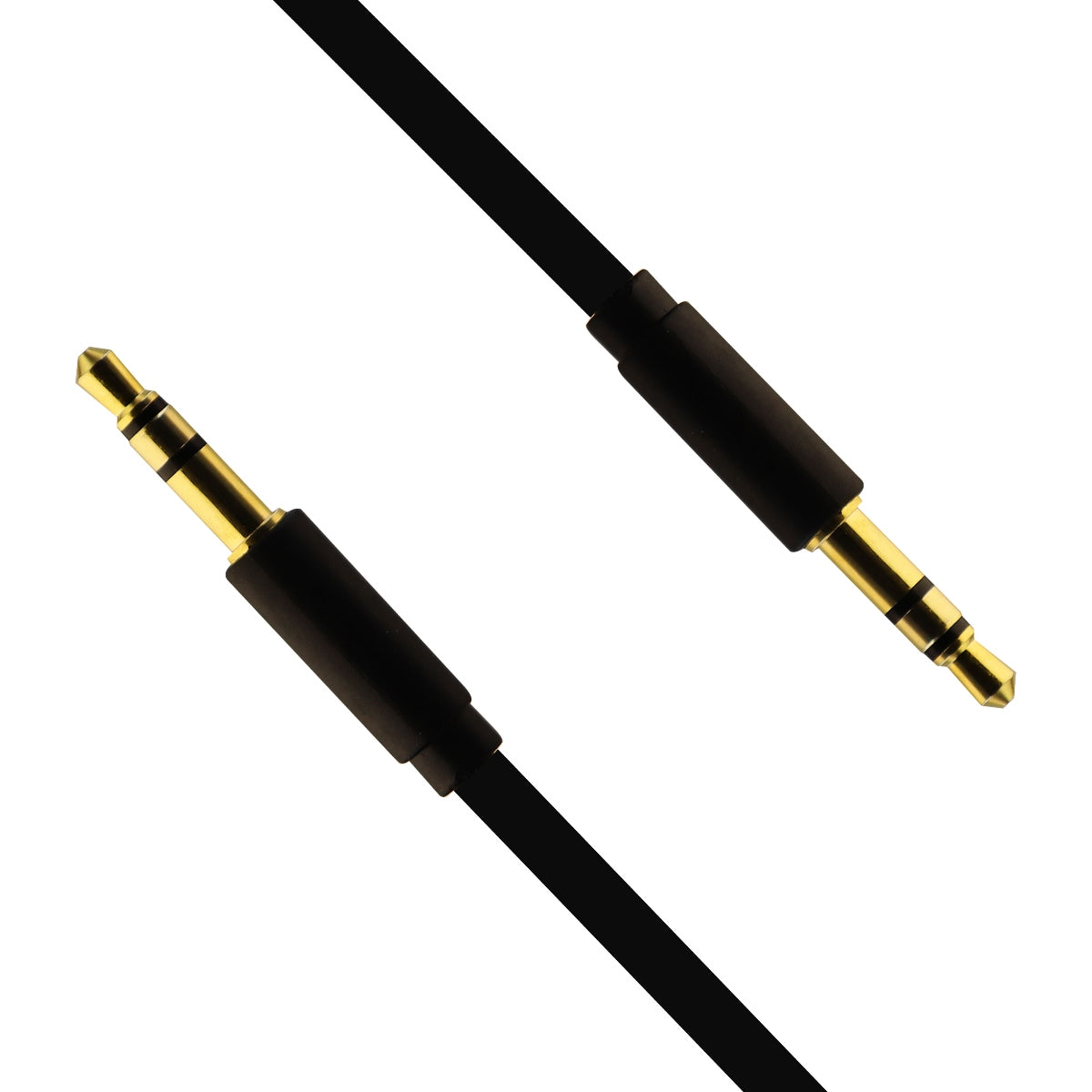 PureGear (UNICBL13046) 4Ft Auxiliary Audio Cable for 3.5mm Headphone Jack-Black Cell Phone - Cables & Adapters PureGear - Simple Cell Bulk Wholesale Pricing - USA Seller