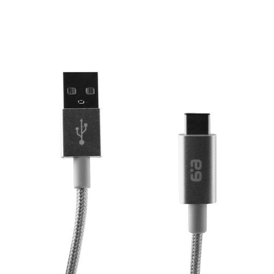 PureGear ( 61702PG ) 4Ft Charge and Sync Cable for USB-C Devices - Silver Cell Phone - Cables & Adapters PureGear    - Simple Cell Bulk Wholesale Pricing - USA Seller