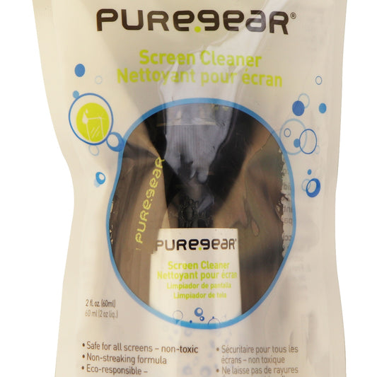PureGear Screen Cleaner with Cleaning Cloth for All Screens 2oz Bottle 62146PG Computer Accessories - Cleaning Equipment & Kits PureGear - Simple Cell Bulk Wholesale Pricing - USA Seller