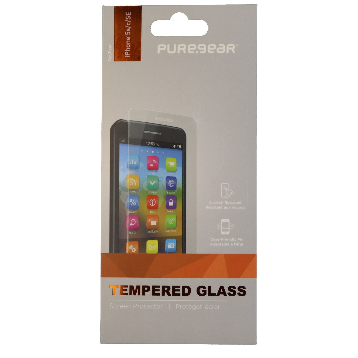 PureGear High Definition Tempered Glass for Apple iPhone SE 5s 5C 5 - Clear Cell Phone - Screen Protectors PureGear - Simple Cell Bulk Wholesale Pricing - USA Seller