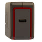 PureGear 24W USB-C Wall Charging Adapter for Type C Cables - Gray and Red Cell Phone - Chargers & Cradles PureGear - Simple Cell Bulk Wholesale Pricing - USA Seller