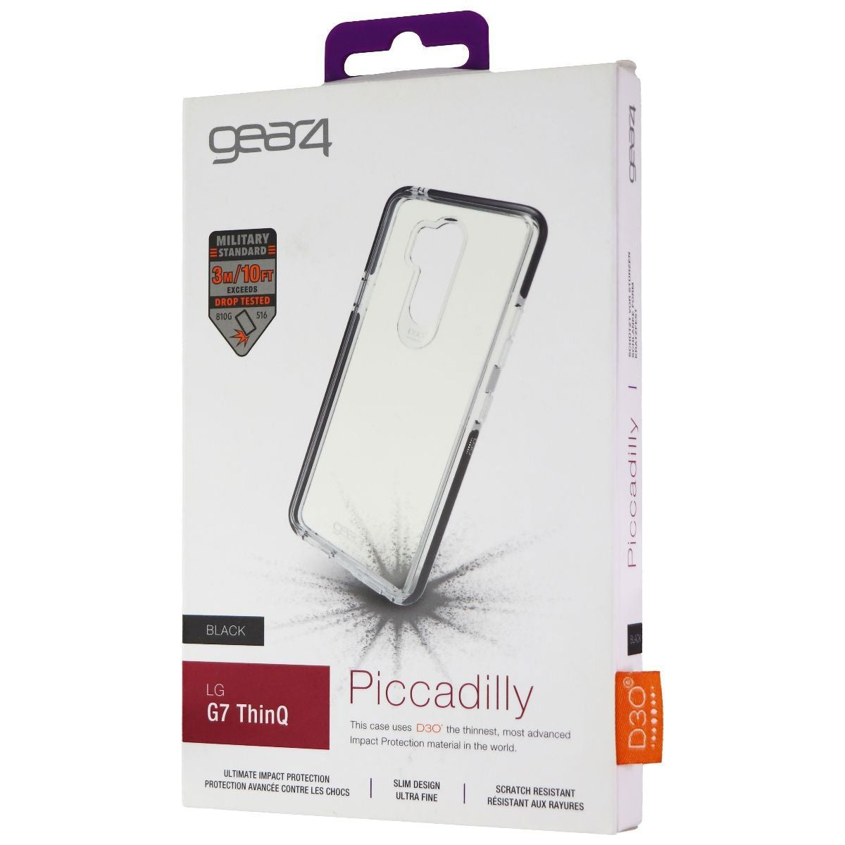ZAGG Piccadilly Series Hybrid Case for LG G7 ThinQ - Clear / Black Cell Phone - Cases, Covers & Skins Zagg - Simple Cell Bulk Wholesale Pricing - USA Seller