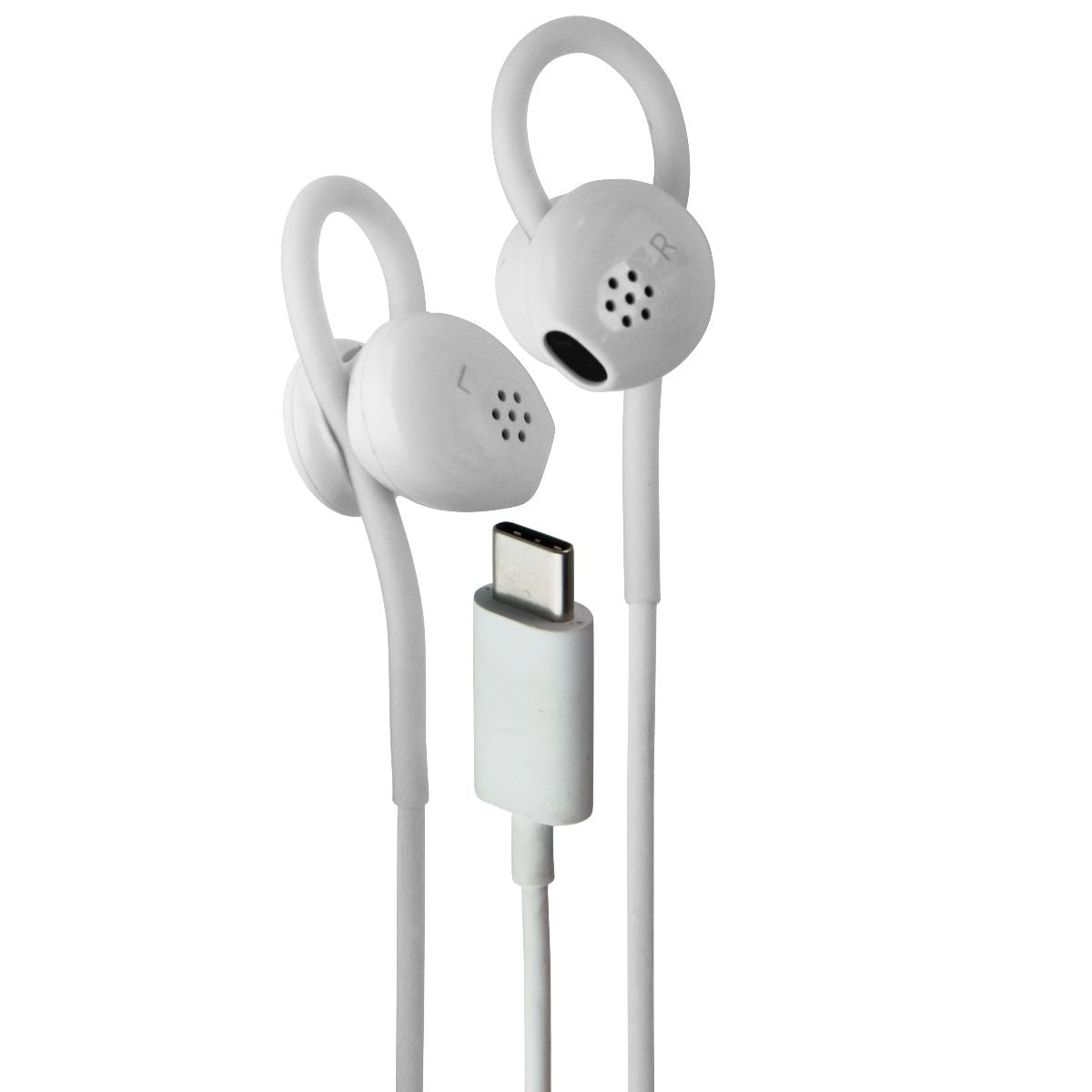 Official Google Pixel USB-C Earbuds with Remote and Microphone - White (G019A) Portable Audio - Headphones Google - Simple Cell Bulk Wholesale Pricing - USA Seller