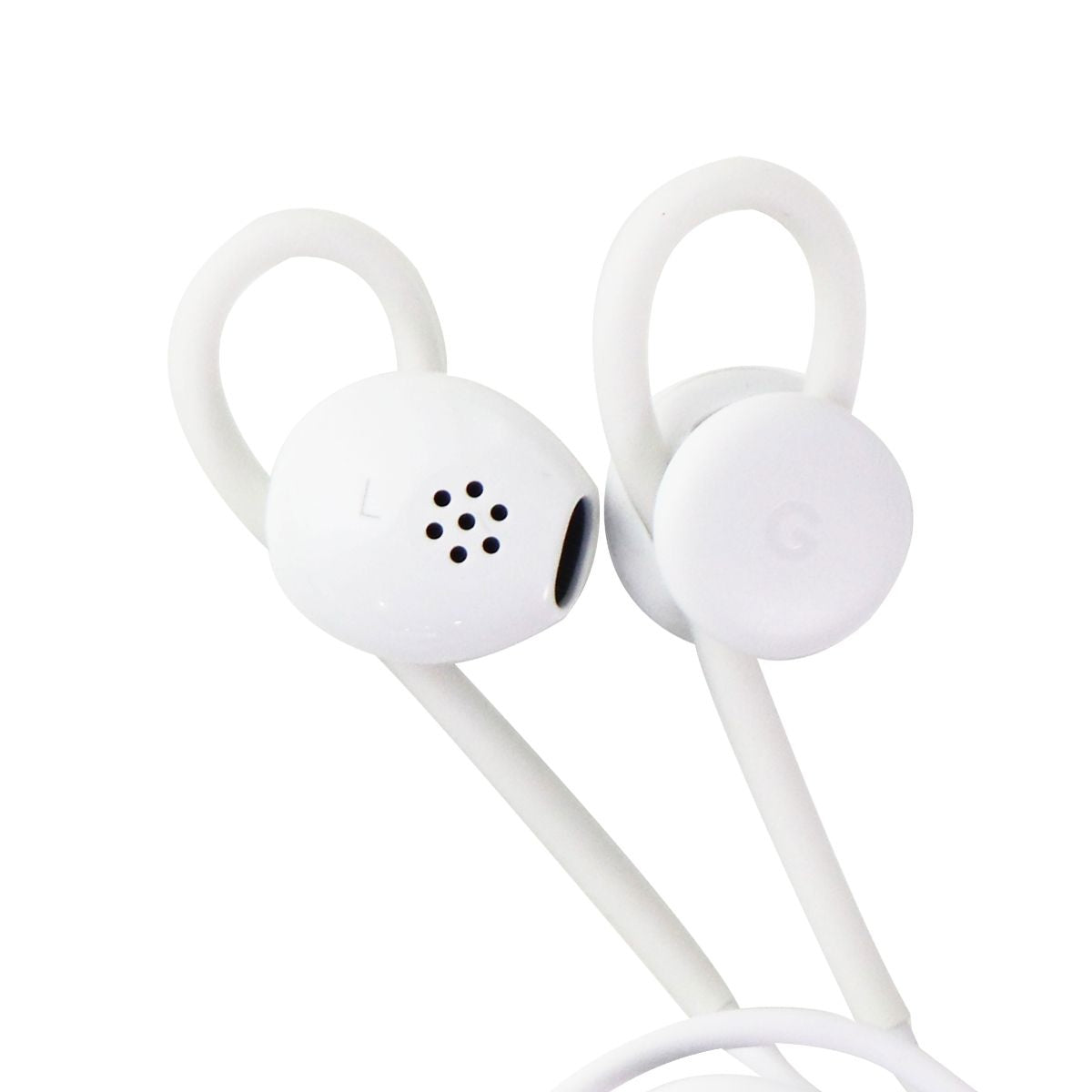 Official Google Pixel USB-C Earbuds with Remote and Microphone - White (G019A) Portable Audio - Headphones Google - Simple Cell Bulk Wholesale Pricing - USA Seller