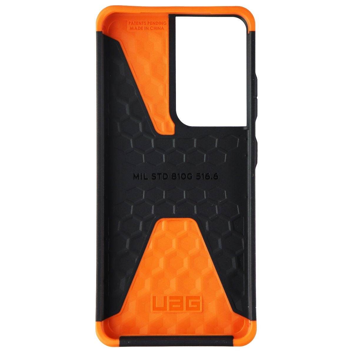 UAG Civilian Series Case for Samsung Galaxy S21 Ultra 5G - Black/Orange Cell Phone - Cases, Covers & Skins Urban Armor Gear    - Simple Cell Bulk Wholesale Pricing - USA Seller