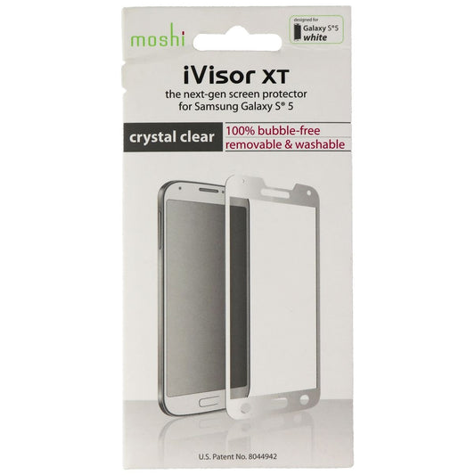 Moshi iVisor XT Screen Protector for Samsung Galaxy S5 - Clear/White Cell Phone - Screen Protectors Moshi    - Simple Cell Bulk Wholesale Pricing - USA Seller