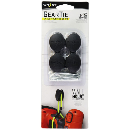 Nite Ize Gear Tie Small Mounting Docks - (4 Pack) - Black Home Improvement - Other Home Improvement Nite Ize    - Simple Cell Bulk Wholesale Pricing - USA Seller