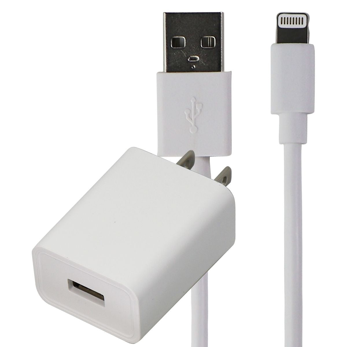 Sharkk (5V/2A) USB Wall Charger with 3.3ft Cable for iPhone/iPad - White Cell Phone - Chargers & Cradles Sharkk    - Simple Cell Bulk Wholesale Pricing - USA Seller