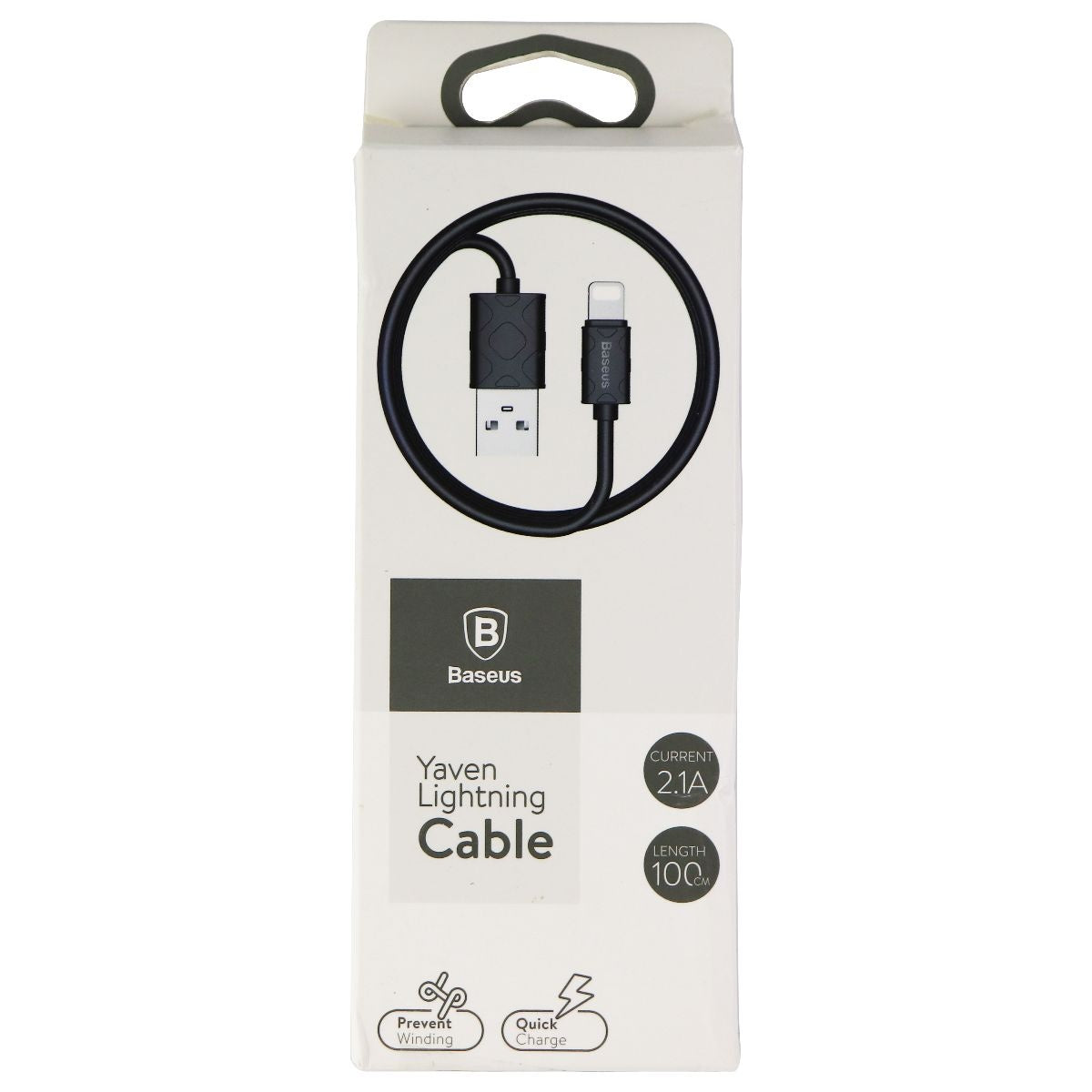 Baseus (3.3-foot/1m) 8-Pin to USB Charge/Sync Cable for iPhone/iPad - Black Cell Phone - Cables & Adapters Baseus - Simple Cell Bulk Wholesale Pricing - USA Seller