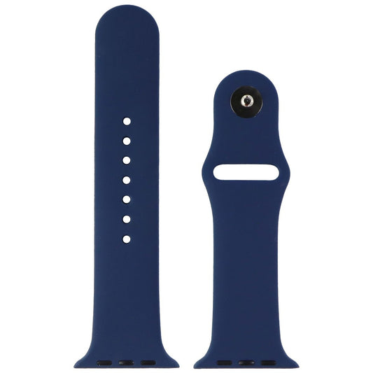 Silicone Watch Band for Apple Watch 42/44/45mm Cases - Dark Blue - Small Smart Watch Accessories - Watch Bands Unbranded    - Simple Cell Bulk Wholesale Pricing - USA Seller