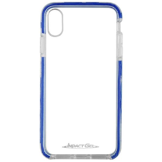 Impact Gel Crusader Lite Series Case for Apple iPhone Xs Max - Clear/Blue Cell Phone - Cases, Covers & Skins Impact Gel    - Simple Cell Bulk Wholesale Pricing - USA Seller