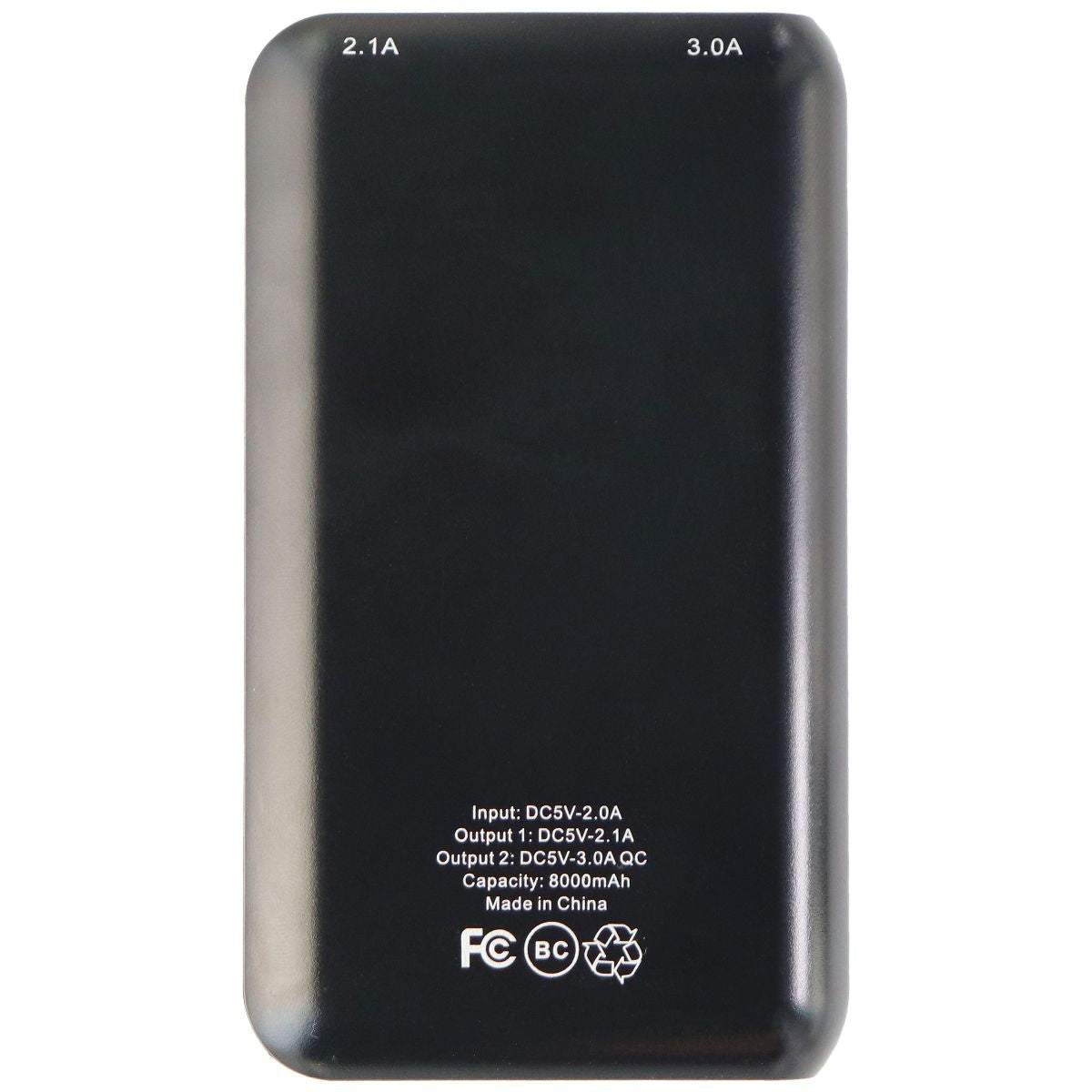 Xtreme Power 8000mAh Quick Charge Dual USB Power Bank - Black Cell Phone - Chargers & Cradles Xtreme Cables - Simple Cell Bulk Wholesale Pricing - USA Seller
