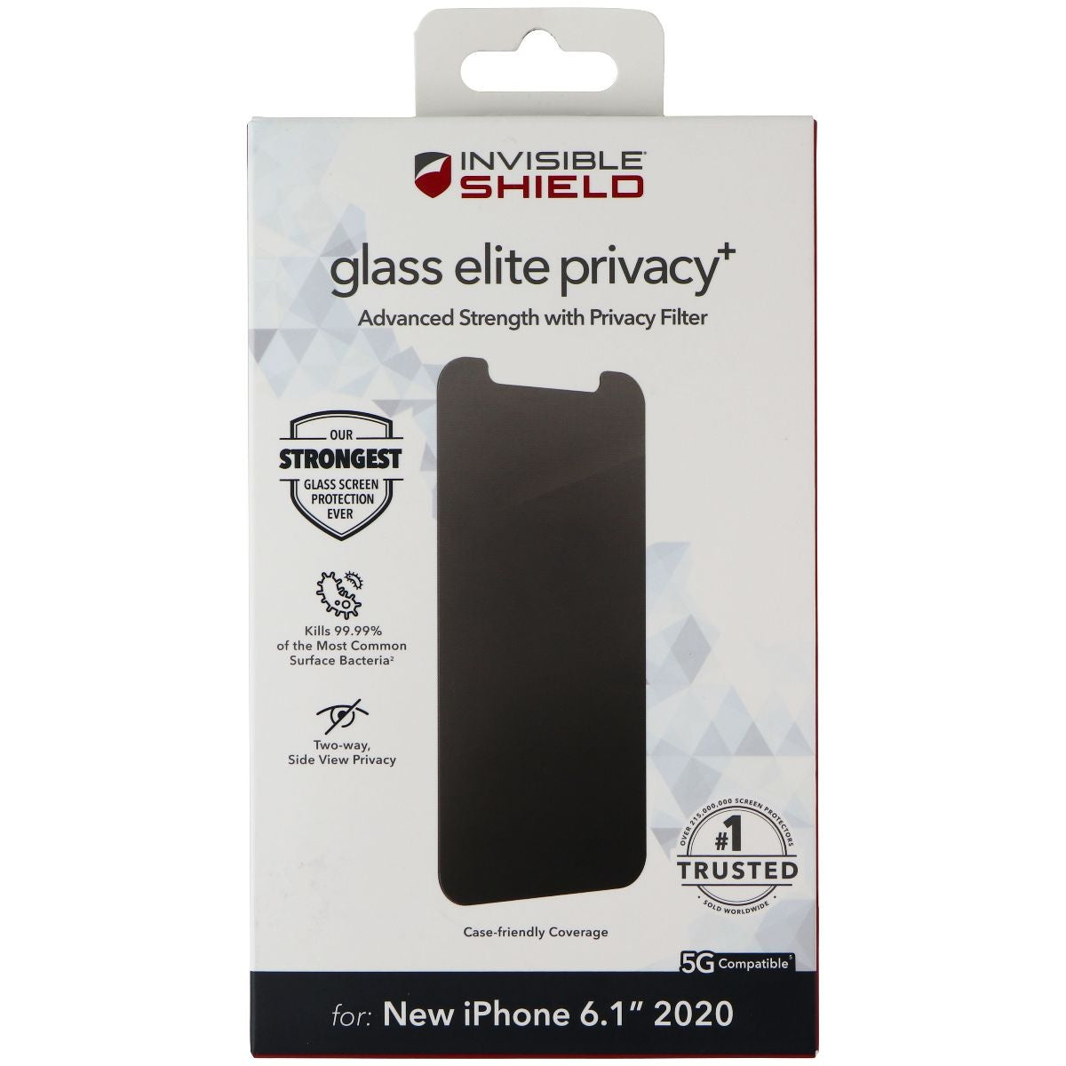 ZAGG InvisibleShield (Glass Elite Privacy+) Protector for iPhone 12 an ...