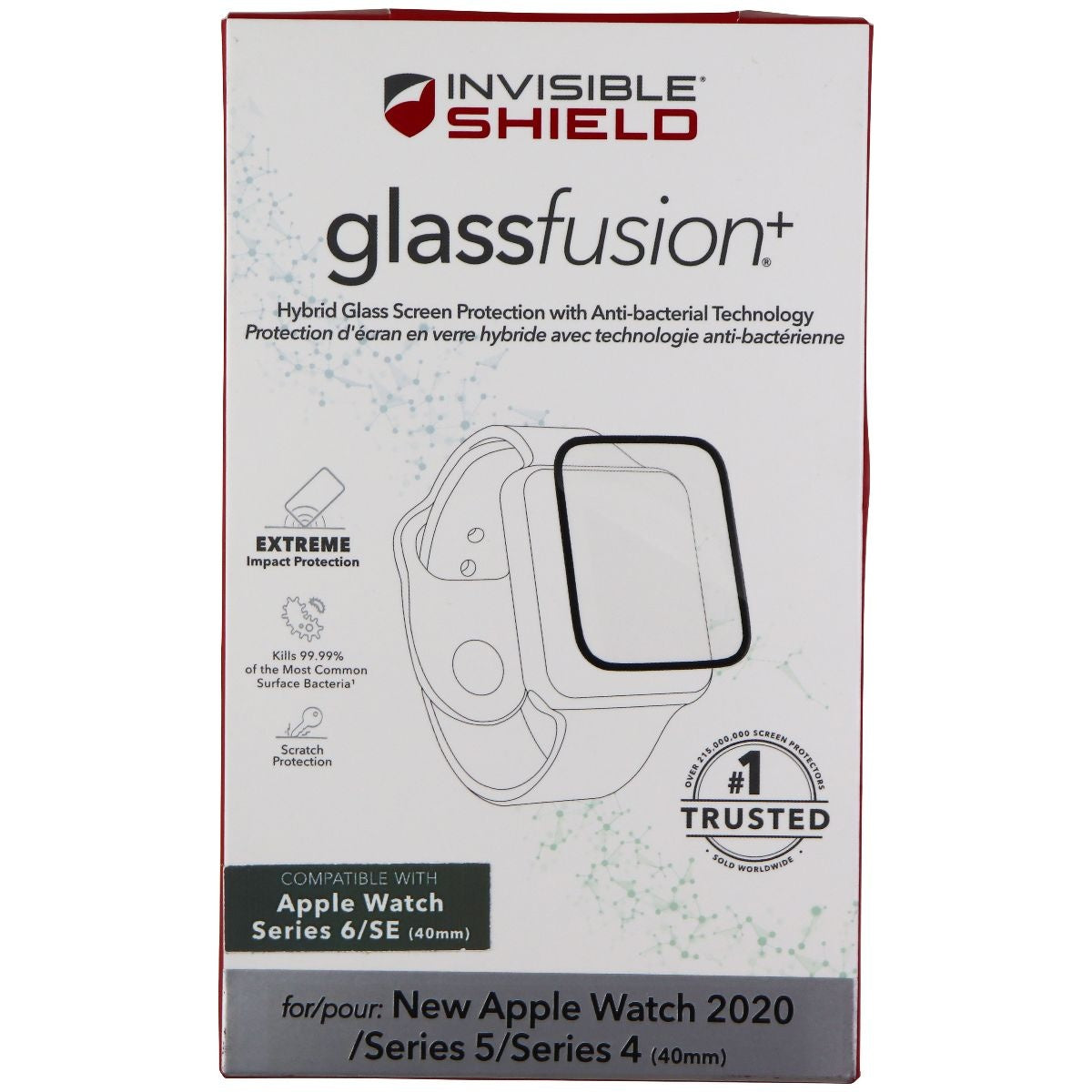 ZAGG Glass Fusion+ Screen for Apple Watch Series 6 / SE / Series 5 & 4 (40mm) Smart Watch Accessories - Screen Protectors Zagg - Simple Cell Bulk Wholesale Pricing - USA Seller