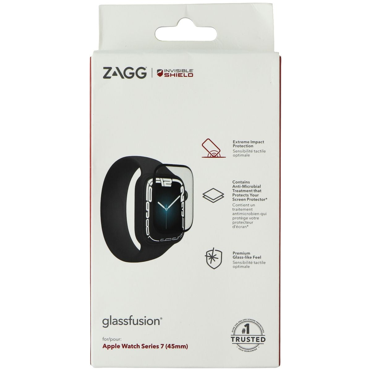 ZAGG InvisibleShield GlassFusion Screen for Apple Watch Series 8/7 (45mm) Smart Watch Accessories - Other Smart Watch Accessories Zagg - Simple Cell Bulk Wholesale Pricing - USA Seller