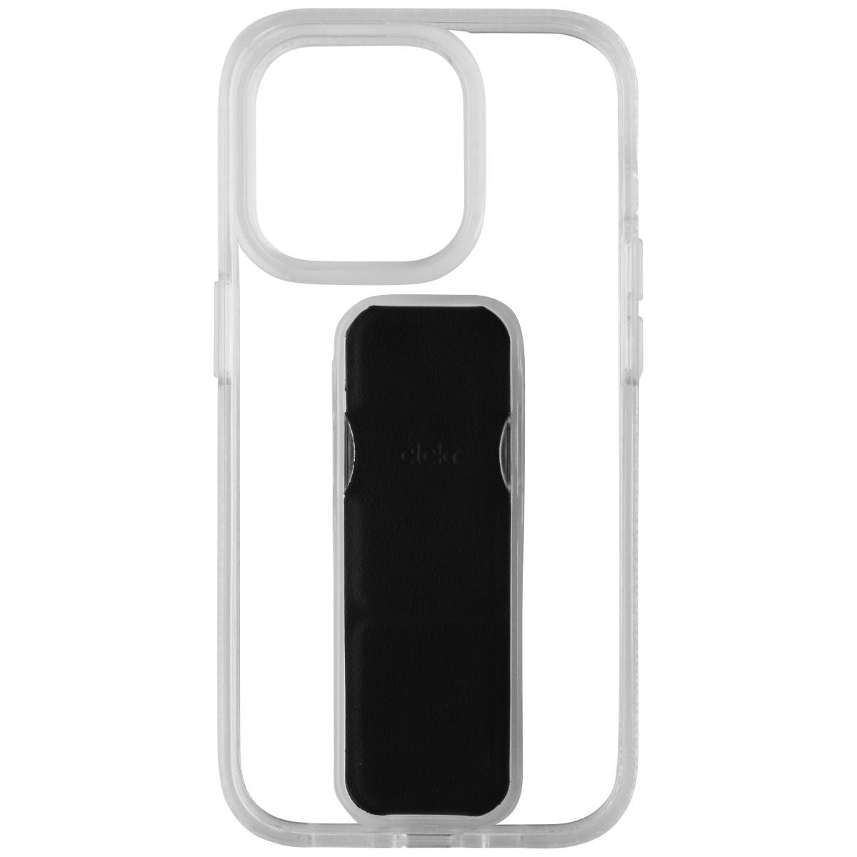 CLCKR Stand & Grip Case for Apple iPhone 14 Pro Smartphone - Clear/Black Cell Phone - Cases, Covers & Skins Clckr    - Simple Cell Bulk Wholesale Pricing - USA Seller