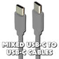 Mixed USB-C to USB-C Charge & Sync Cables - Mixed Brand/Length/Colors Cell Phone - Cables & Adapters Unbranded - Simple Cell Bulk Wholesale Pricing - USA Seller
