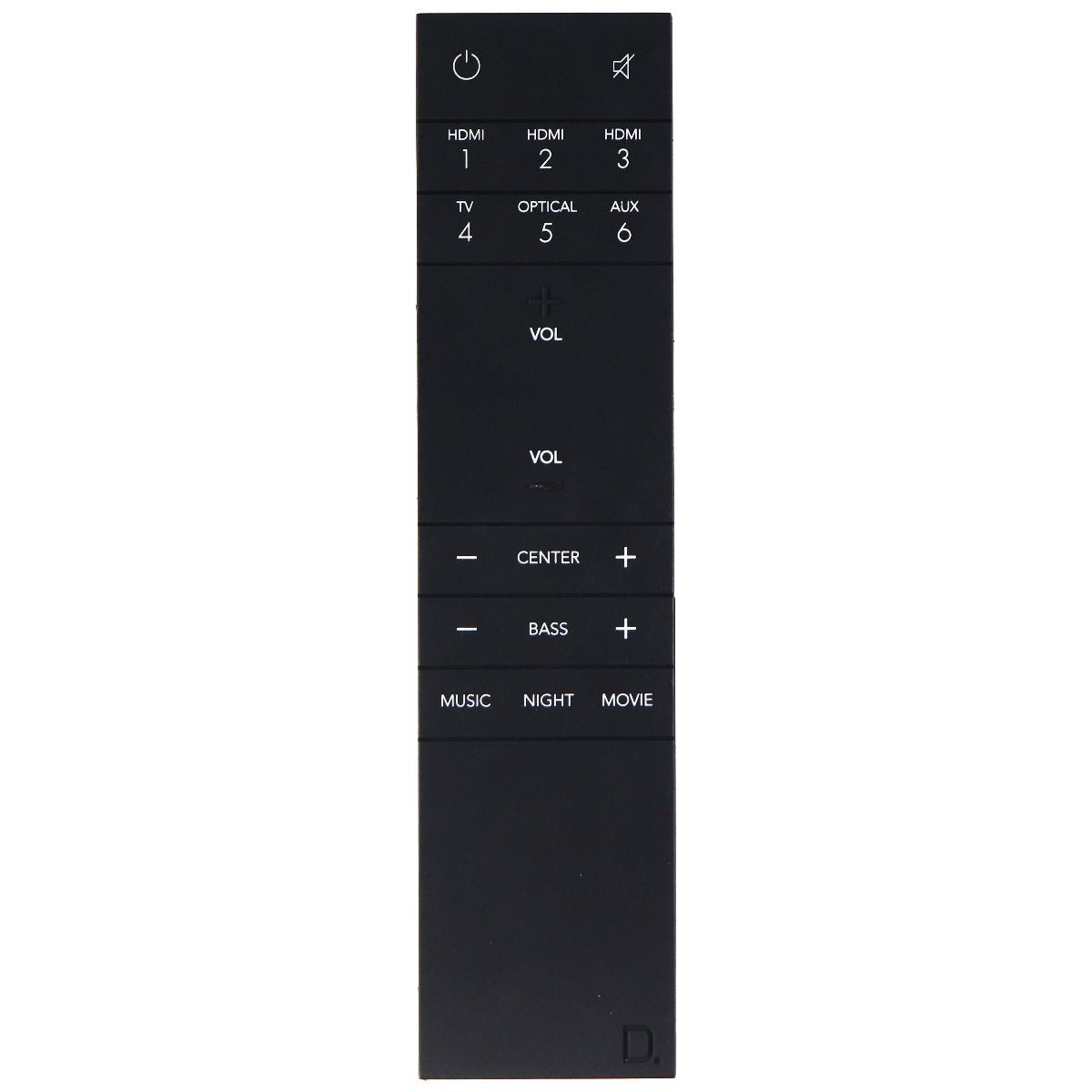 Definitive Technology OEM Remote Control for Select DT Systems - Black / Long TV, Video & Audio Accessories - Remote Controls Definitive Technology - Simple Cell Bulk Wholesale Pricing - USA Seller