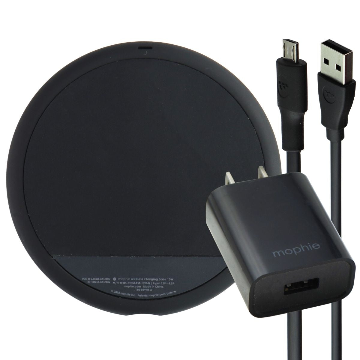 Mophie 10W Charge Stream Pad+ Qi Fast Charge Wireless Charging Pad - Black Cell Phone - Chargers & Cradles Mophie - Simple Cell Bulk Wholesale Pricing - USA Seller