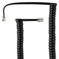 Coiled 2.5-foot (RJ22) Telephone Connector Cable - Black Computer/Network - Other Cables Unbranded - Simple Cell Bulk Wholesale Pricing - USA Seller
