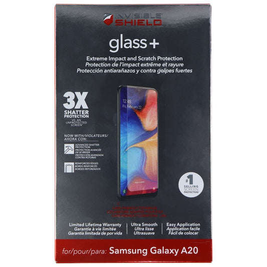 ZAGG Invisible Shield (Glass+) Screen Protector for Samsung Galaxy A20 - Clear Cell Phone - Screen Protectors Zagg - Simple Cell Bulk Wholesale Pricing - USA Seller