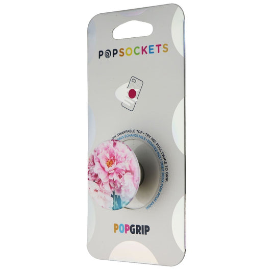 PopSockets PopGrip Expanding Stand and Grip with Swappable Top - Peony / Floral Cell Phone - Mounts & Holders PopSockets - Simple Cell Bulk Wholesale Pricing - USA Seller