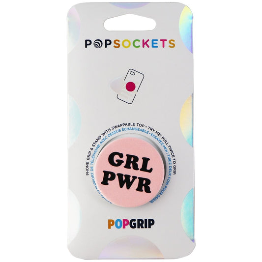 PopSockets: PopGrip with Swappable Top for Phones and Tablets - GRL PWR / Pink Cell Phone - Mounts & Holders PopSockets    - Simple Cell Bulk Wholesale Pricing - USA Seller