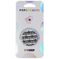 PopSockets PopGrip Stand and Grip with Swappable Top - Black/White Tapes Cell Phone - Mounts & Holders PopSockets - Simple Cell Bulk Wholesale Pricing - USA Seller