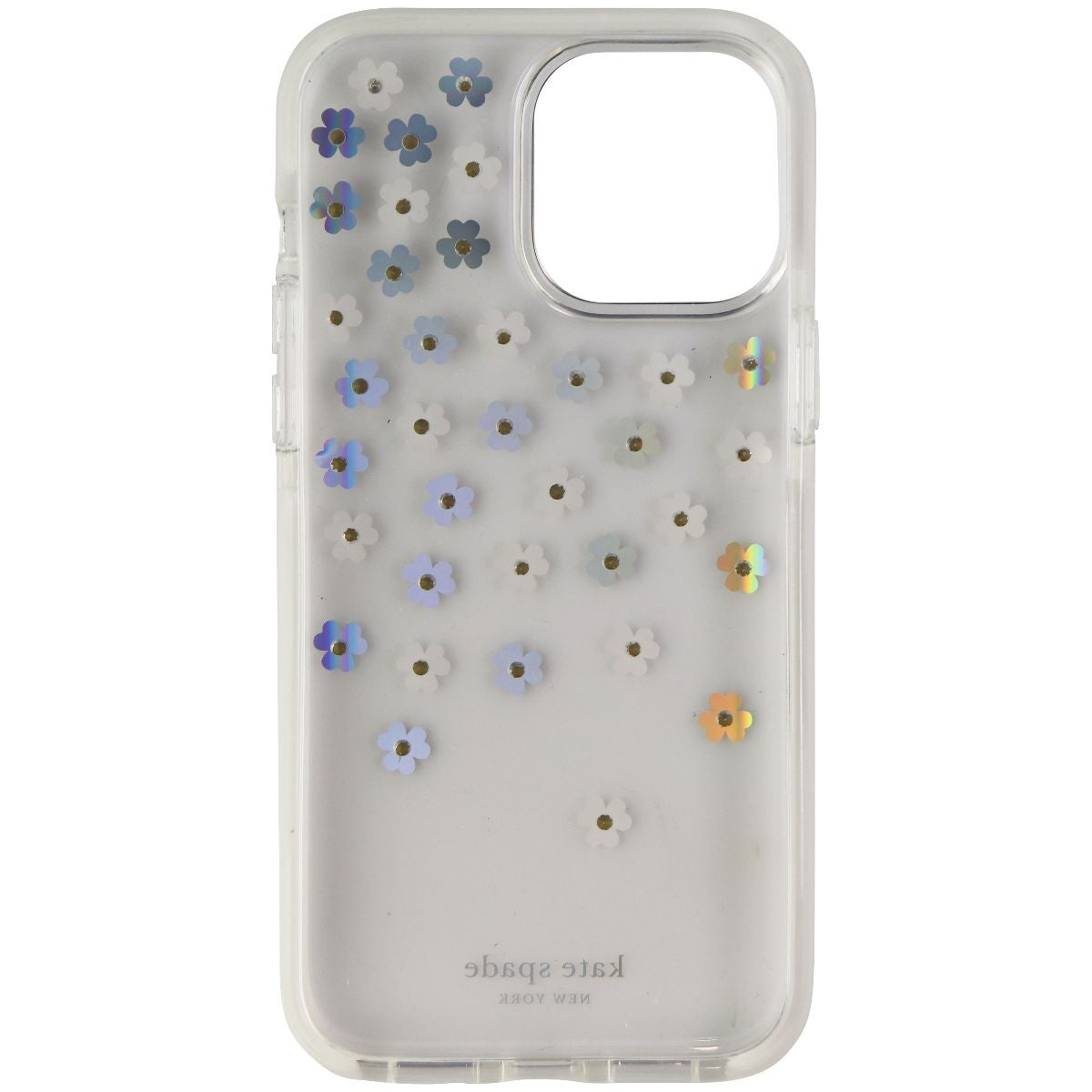 Kate Spade Hardshell Case for iPhone 13 Pro Max - Iridescent Scattered Flowers Cell Phone - Cases, Covers & Skins Kate Spade    - Simple Cell Bulk Wholesale Pricing - USA Seller