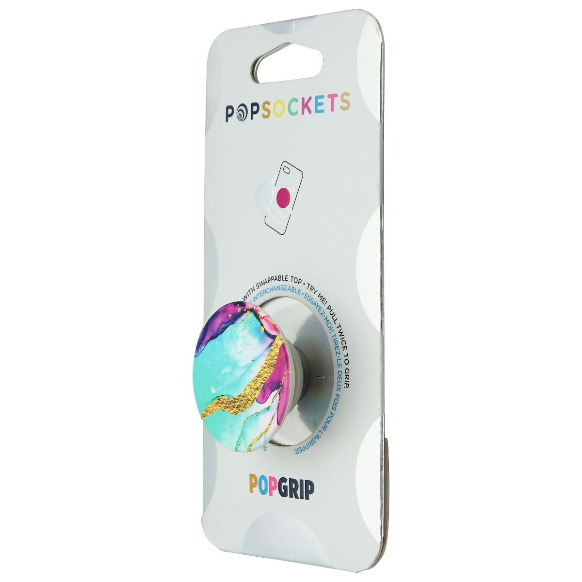 PopSocket PopGrip Swappable Phone Grip and Stand - Ibiza Chic Multi Cell Phone - Mounts & Holders PopSockets - Simple Cell Bulk Wholesale Pricing - USA Seller