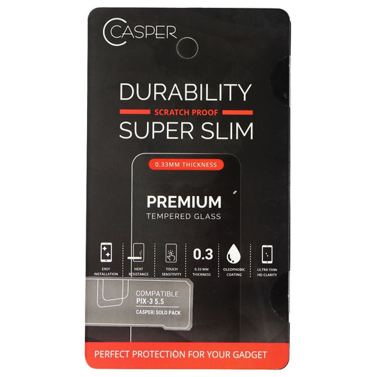 Casper Premium Ultra Thin 9H Tempered Glass for Google Pixel 3 Smartphone Cell Phone - Screen Protectors Casper    - Simple Cell Bulk Wholesale Pricing - USA Seller