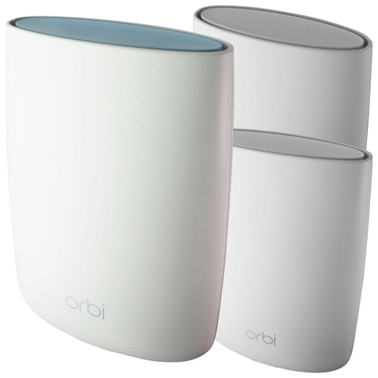 Netgear Orbi Whole Home Mesh WiFi System 3-Pack (RBK53S-100NAS) Networking - Wireless Wi-Fi Routers Netgear    - Simple Cell Bulk Wholesale Pricing - USA Seller