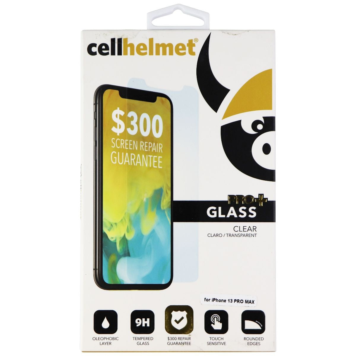 Cellhelmet Pro+ Glass Screen Protector for Apple iPhone 13 Pro Max - Clear Cell Phone - Screen Protectors CellHelmet    - Simple Cell Bulk Wholesale Pricing - USA Seller