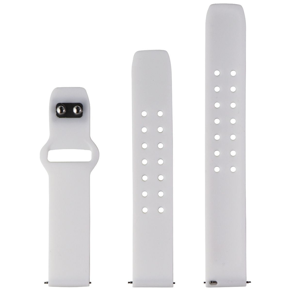 Affinity Bands (20mm) Watch Band for Smartwatches & More - White Silicone Smart Watch Accessories - Watch Bands Affinity - Simple Cell Bulk Wholesale Pricing - USA Seller