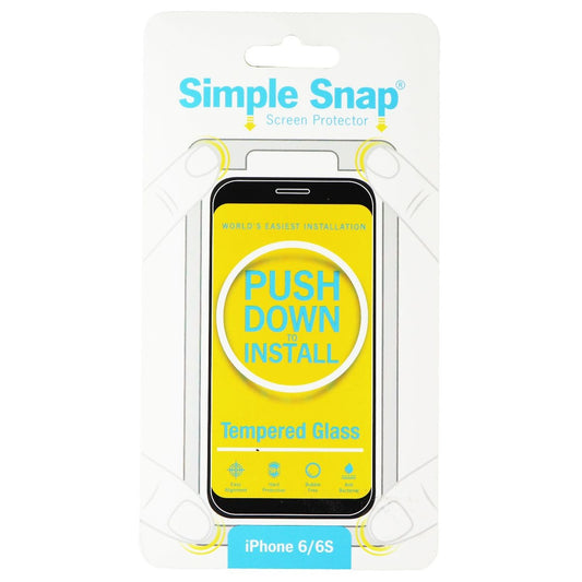 Simple Snap Tempered Glass Screen Protector for iPhone 6s/6 - Clear Cell Phone - Screen Protectors Simple Snap    - Simple Cell Bulk Wholesale Pricing - USA Seller