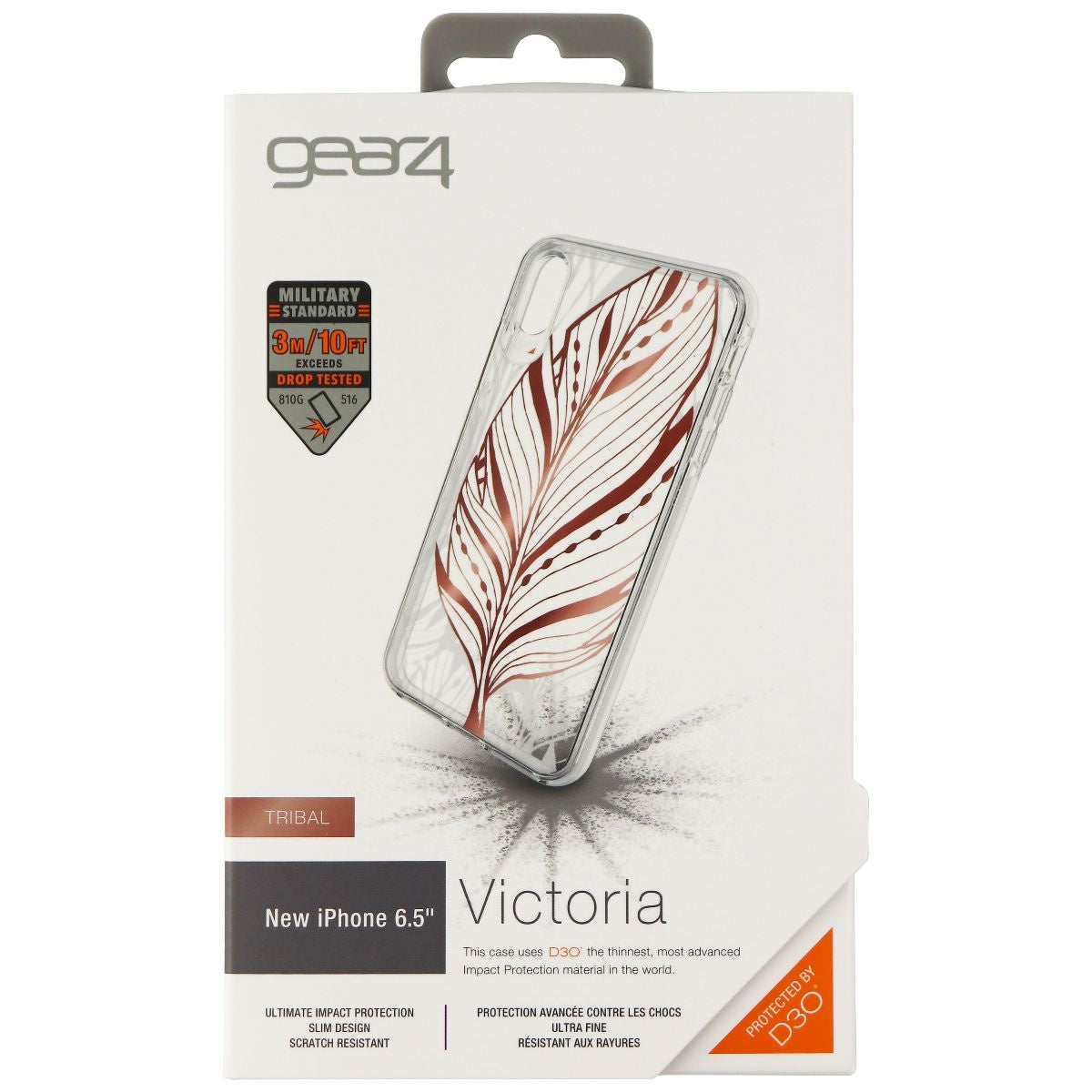 ZAGG Victoria Series Hard Case for Apple iPhone Xs Max - Tribal Leaf/Clear Cell Phone - Cases, Covers & Skins Zagg - Simple Cell Bulk Wholesale Pricing - USA Seller