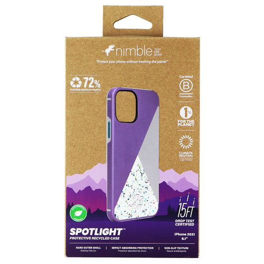 Nimble Spotlight Protective Case for Apple iPhone 13 - Lavender/Gray/Teal Cell Phone - Cases, Covers & Skins Nimble    - Simple Cell Bulk Wholesale Pricing - USA Seller