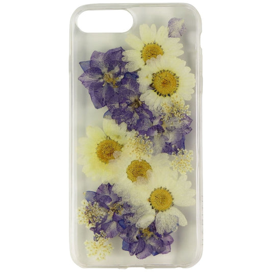 Habitu Everlast Pressed Flowers Case for iPhone 8+ / 7+ (Plus) - Daisy / Violet Cell Phone - Cases, Covers & Skins Habitu    - Simple Cell Bulk Wholesale Pricing - USA Seller