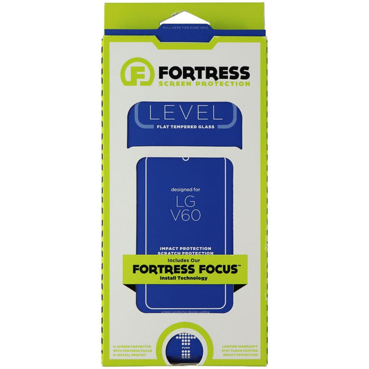 Fortress LEVEL Flat Tempered Glass for LG V60 Smartphones - Clear Cell Phone - Screen Protectors Fortress - Simple Cell Bulk Wholesale Pricing - USA Seller