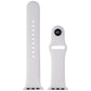 Silicone Watch Band for Apple Watch 38mm/40mm Cases - White - Large Smart Watch Accessories - Watch Bands Unbranded    - Simple Cell Bulk Wholesale Pricing - USA Seller